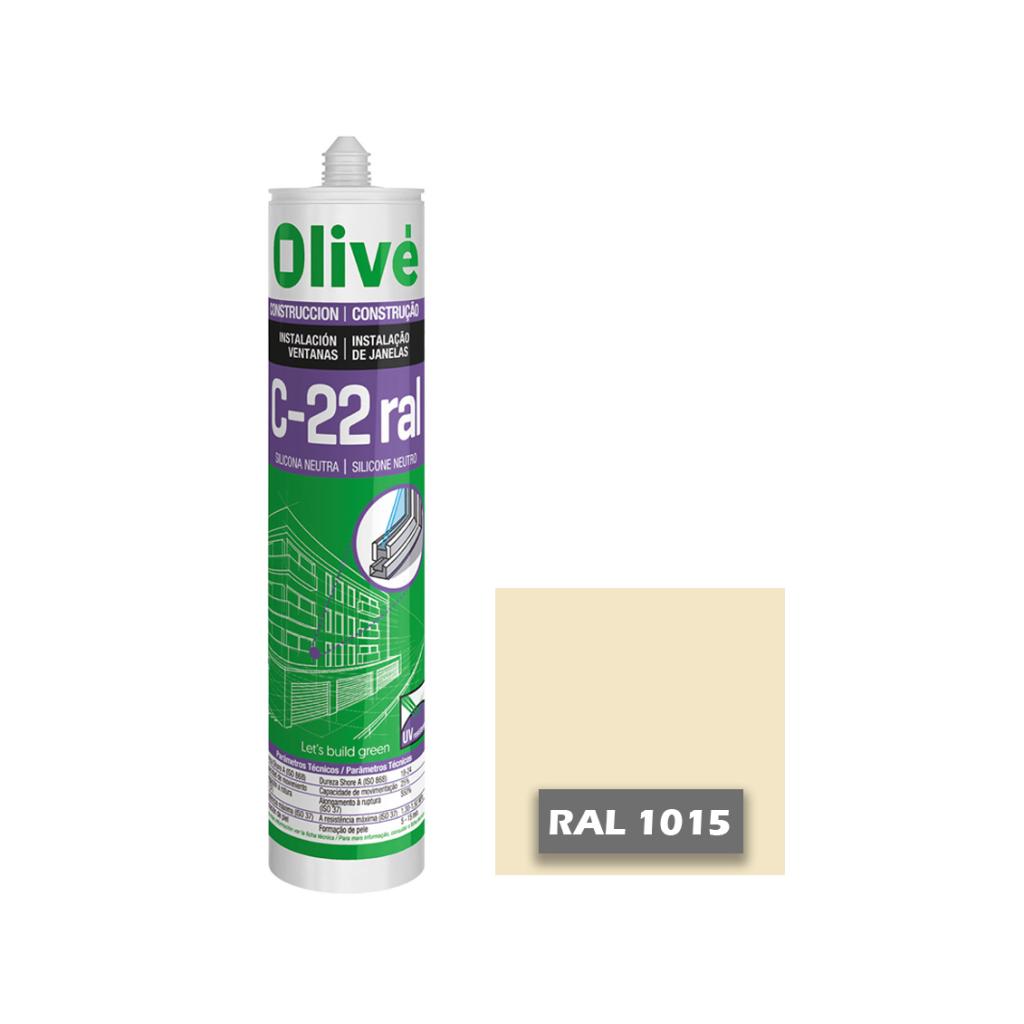 Silicona neutra para ventanas C-22 RAL 1015