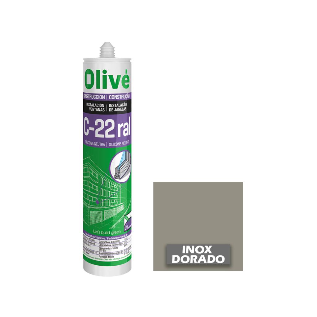 Silicona neutra para ventanas C-22 GRIS 2P