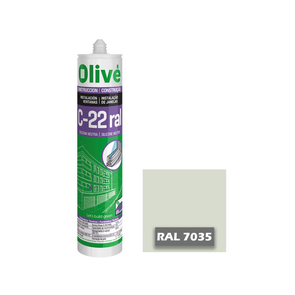 Silicona neutra para ventanas C-22 RAL 7035