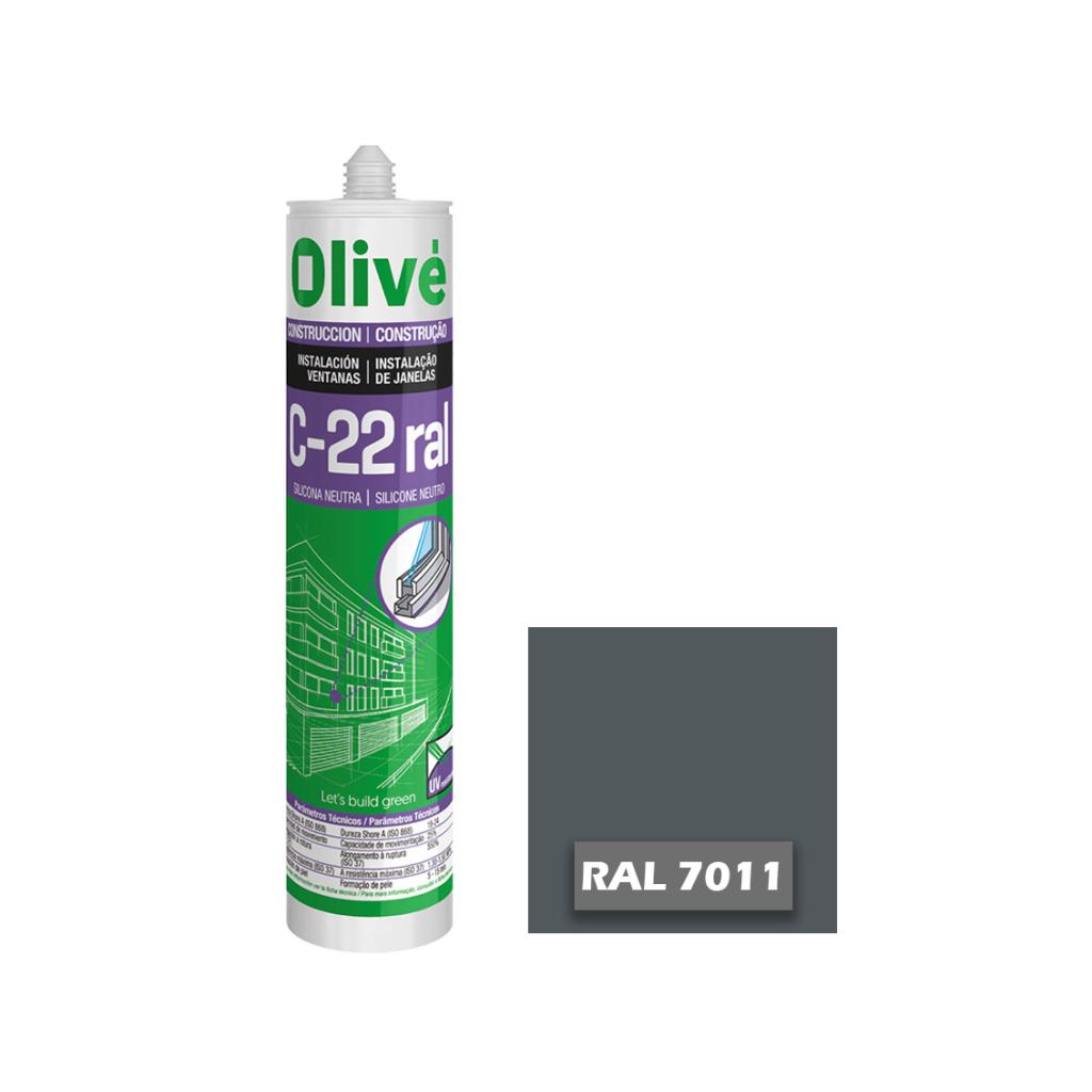 Silicona neutra para ventanas C-22 RAL 7011