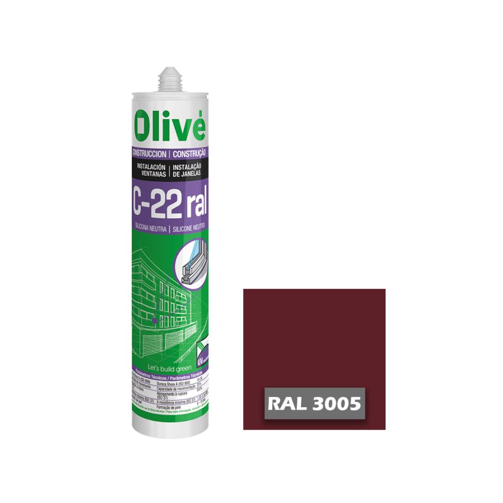 Silicona neutra para ventanas C-22 RAL 3005