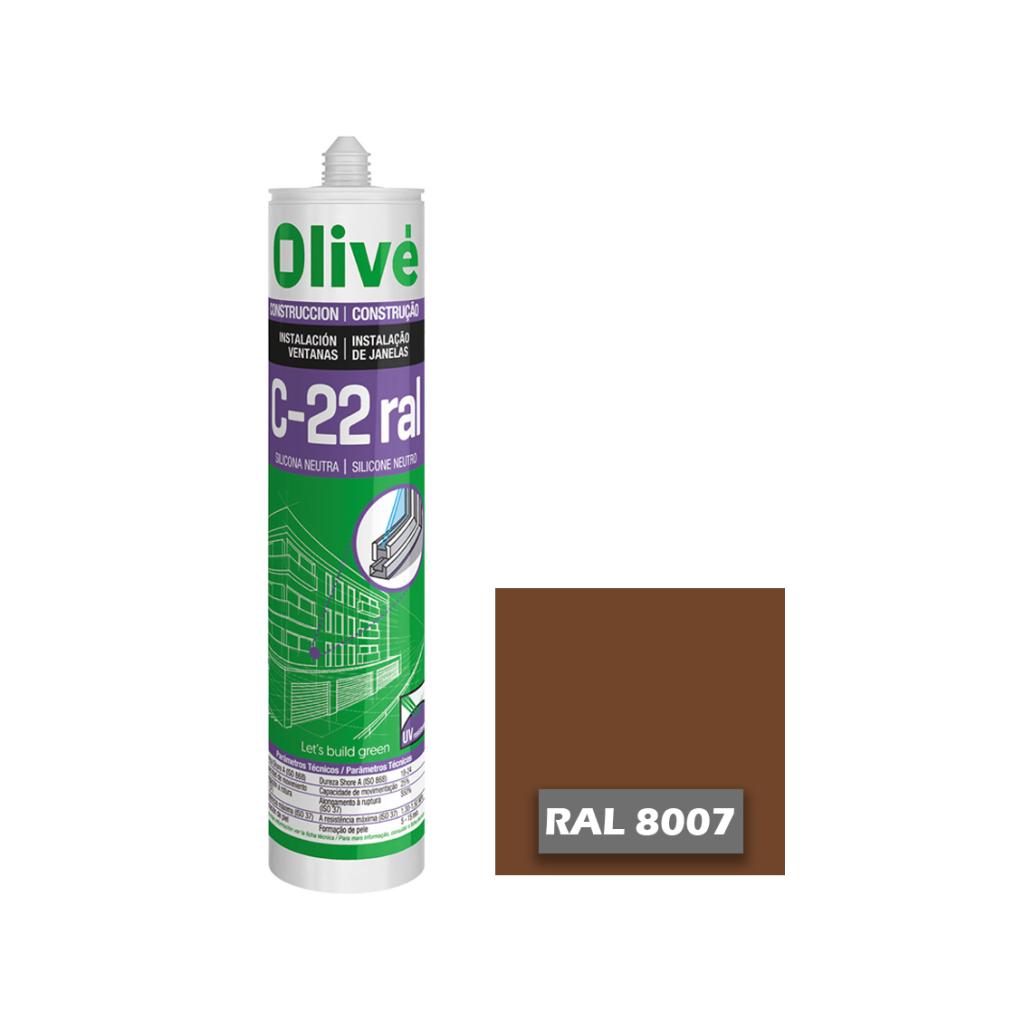 Silicona neutra para ventanas C-22 RAL 8007