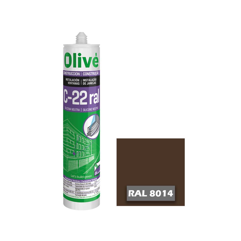 Silicona neutra para ventanas C-22 RAL 8014