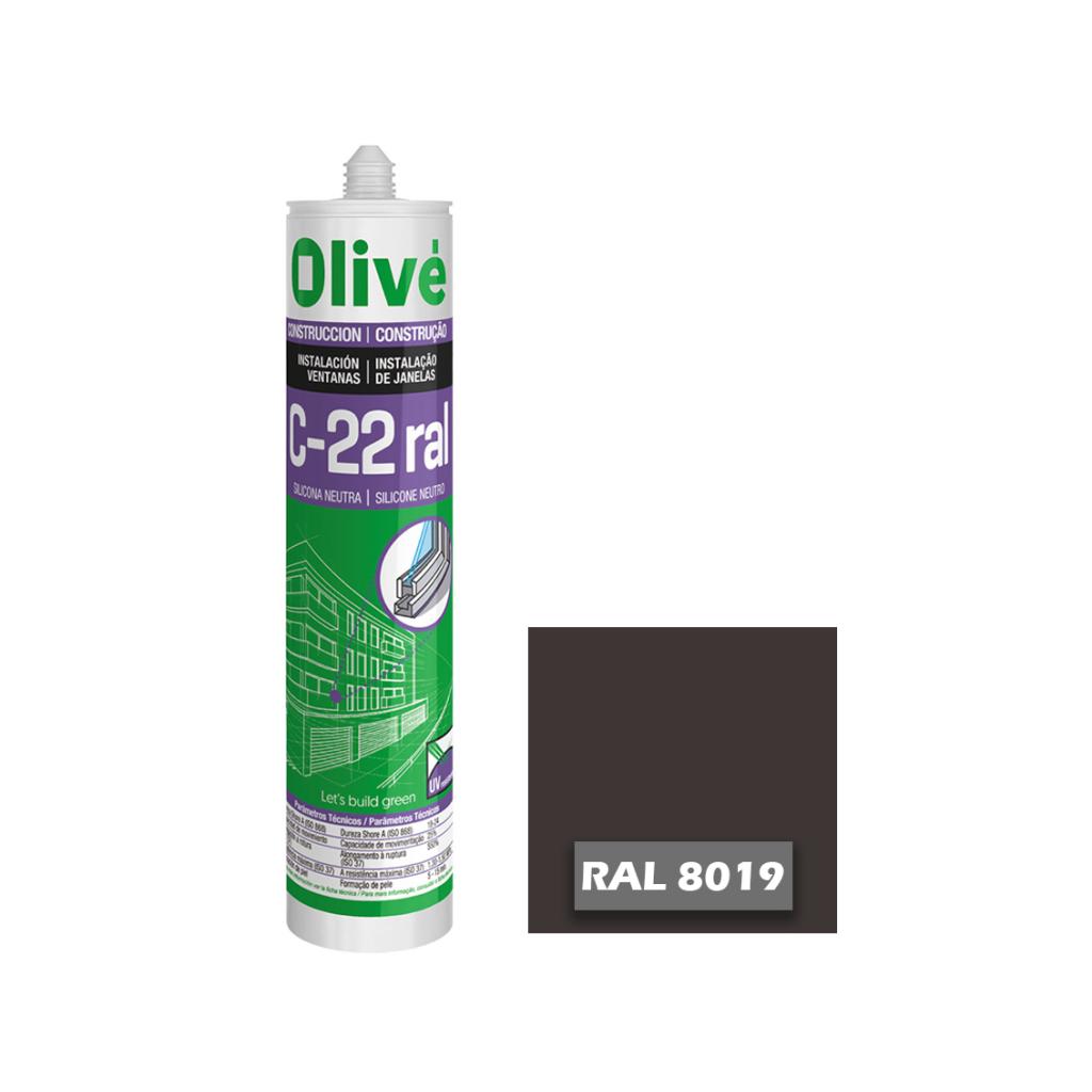 Silicona neutra para ventanas C-22 RAL 8019