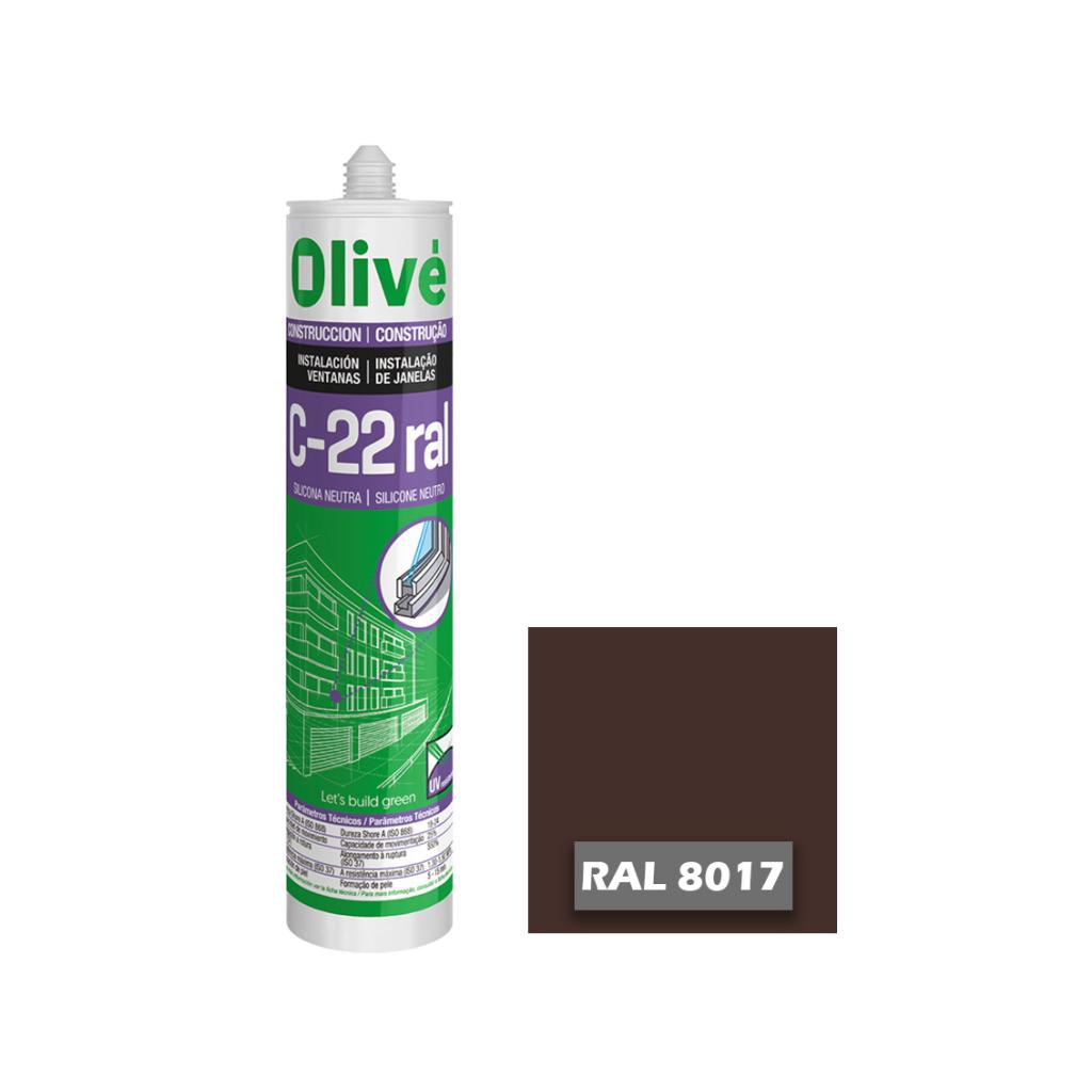 Silicona neutra para ventanas C-22 RAL 8017