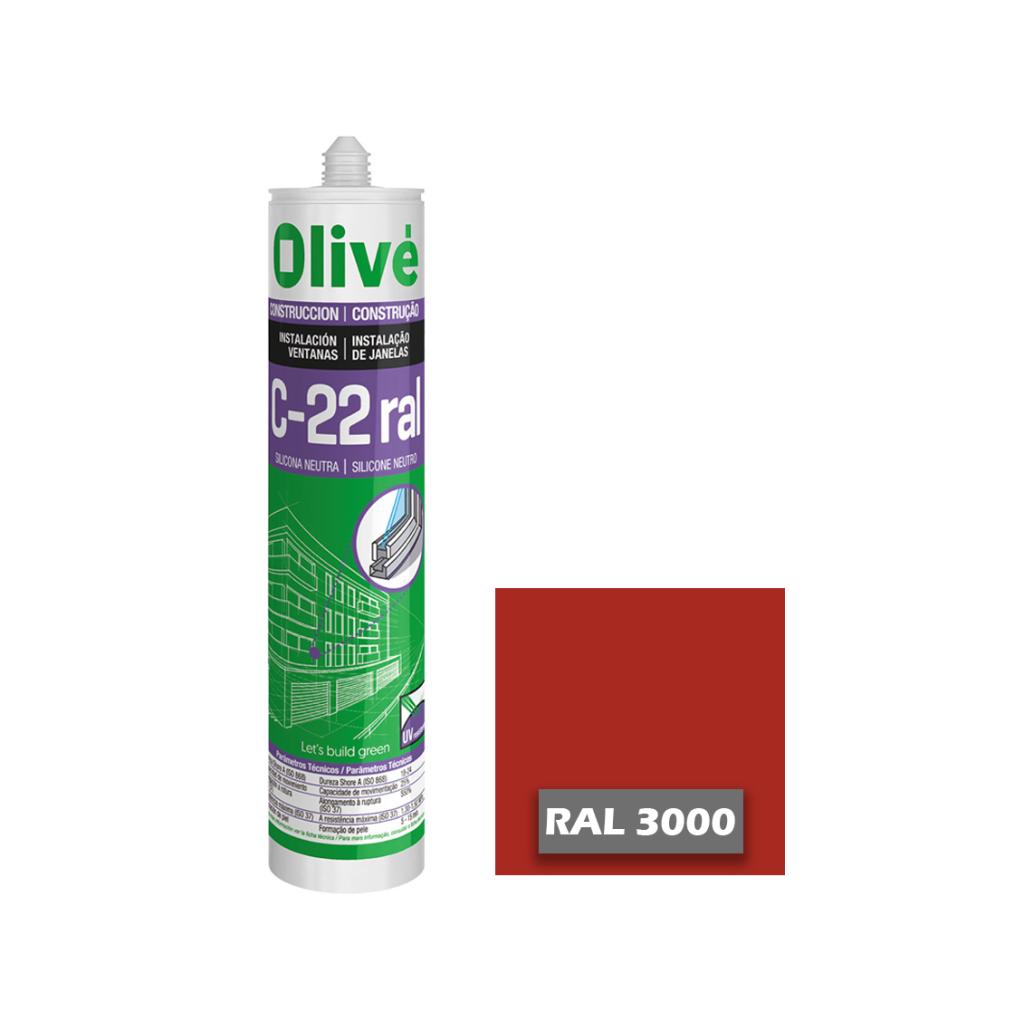 Silicona neutra para ventanas C-22 RAL 3000