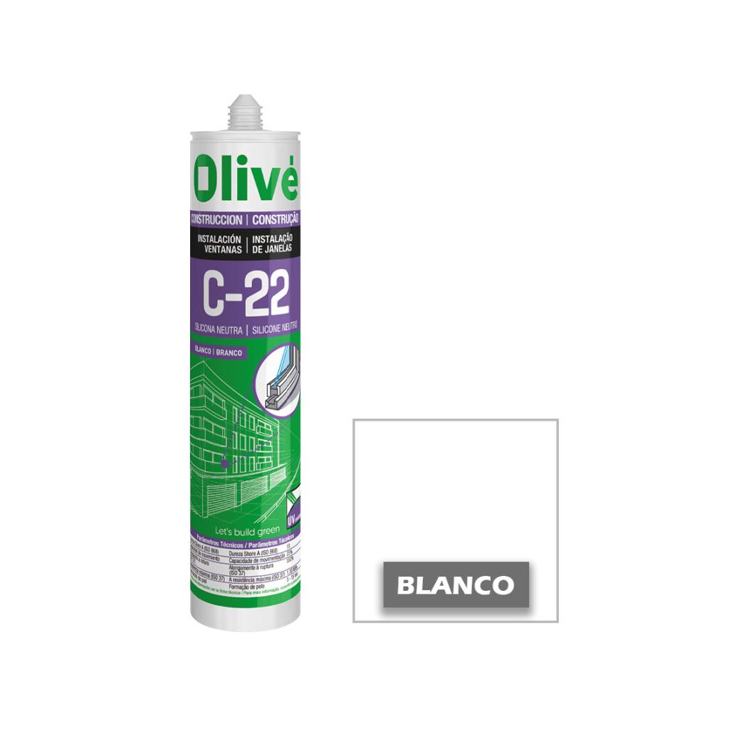 Silicona neutra para ventanas C-22 BLANCO