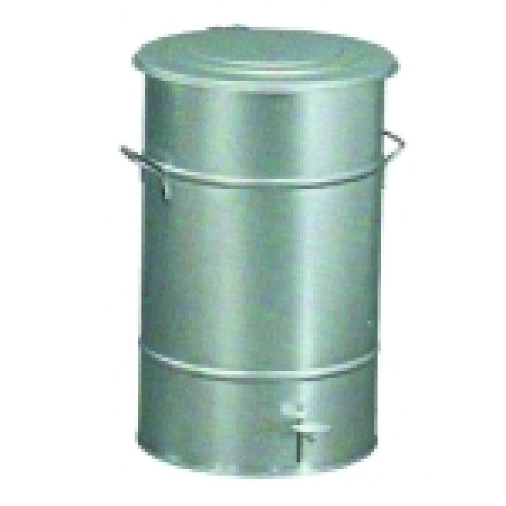 Cubo con pedal galvanizado 70 lts