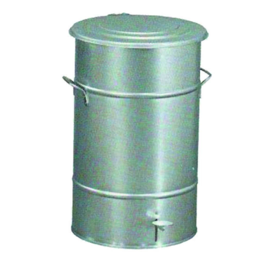 Cubo con pedal galvanizado 70 lts
