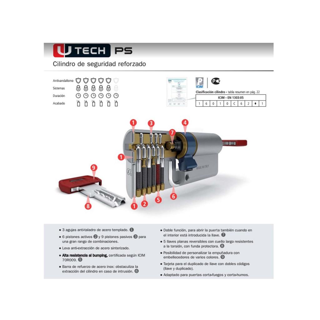 AGB BOMBÍN NIQUEL SEGURIDAD DOBLE EMBRAGE U-TECH 30X40