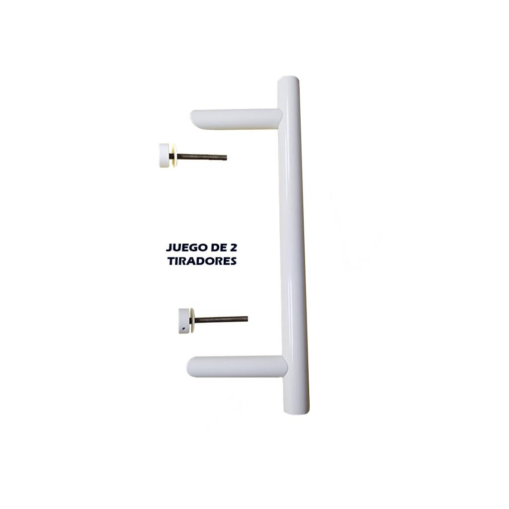 JUEGO TIRADOR ALUMINIO MOD.NEPTUNO 400MM BLANCO