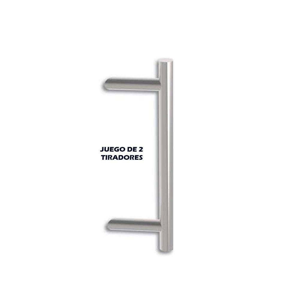 JUEGO TIRADOR ALUMINIO MOD.NEPTUNO 400MM INOX