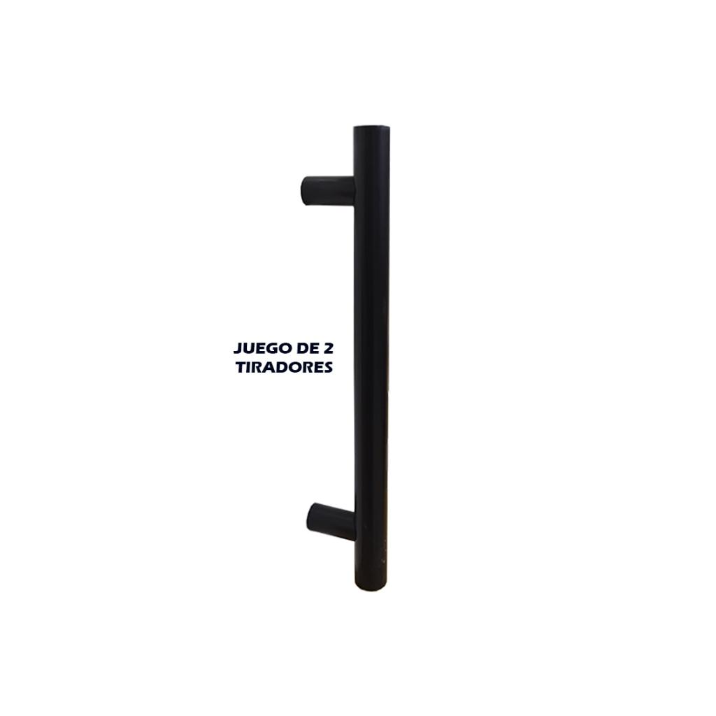 JUEGO TIRADOR ALUMINIO MOD.NEPTUNO 400MM NEGRO