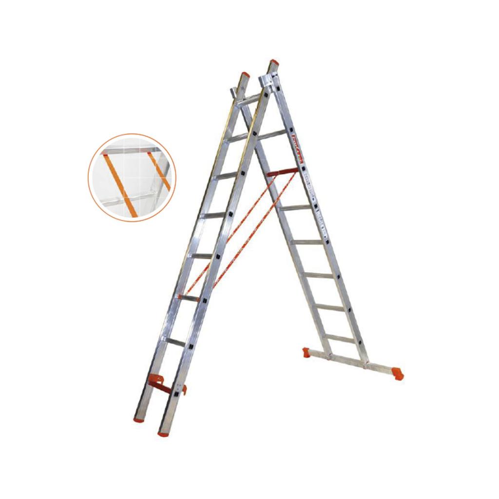 ESCALERA INDUSTRIAL 2 TRAMOS 10+10 PELDAÑOS (BÁSICA 2X20)