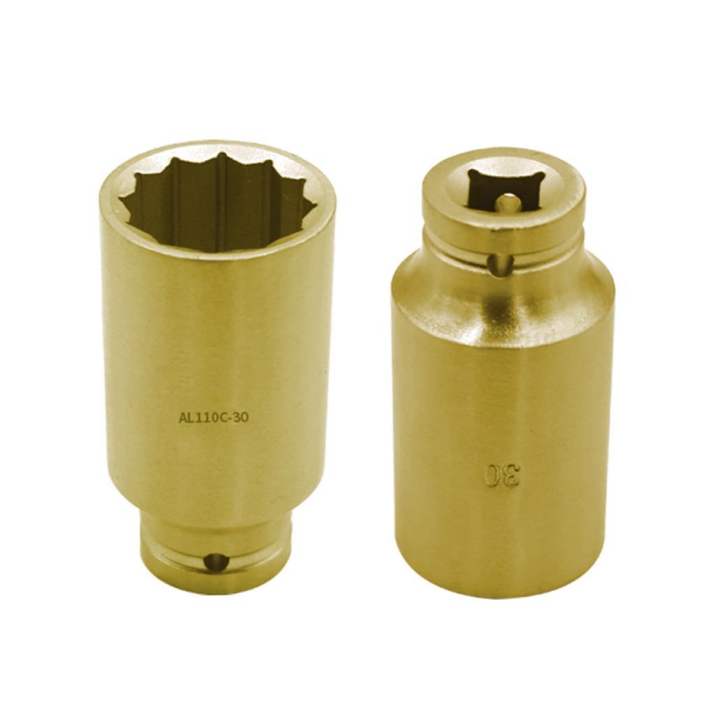 LLAVE VASO IMPACTO LARG 1/2 10MM AL-BR