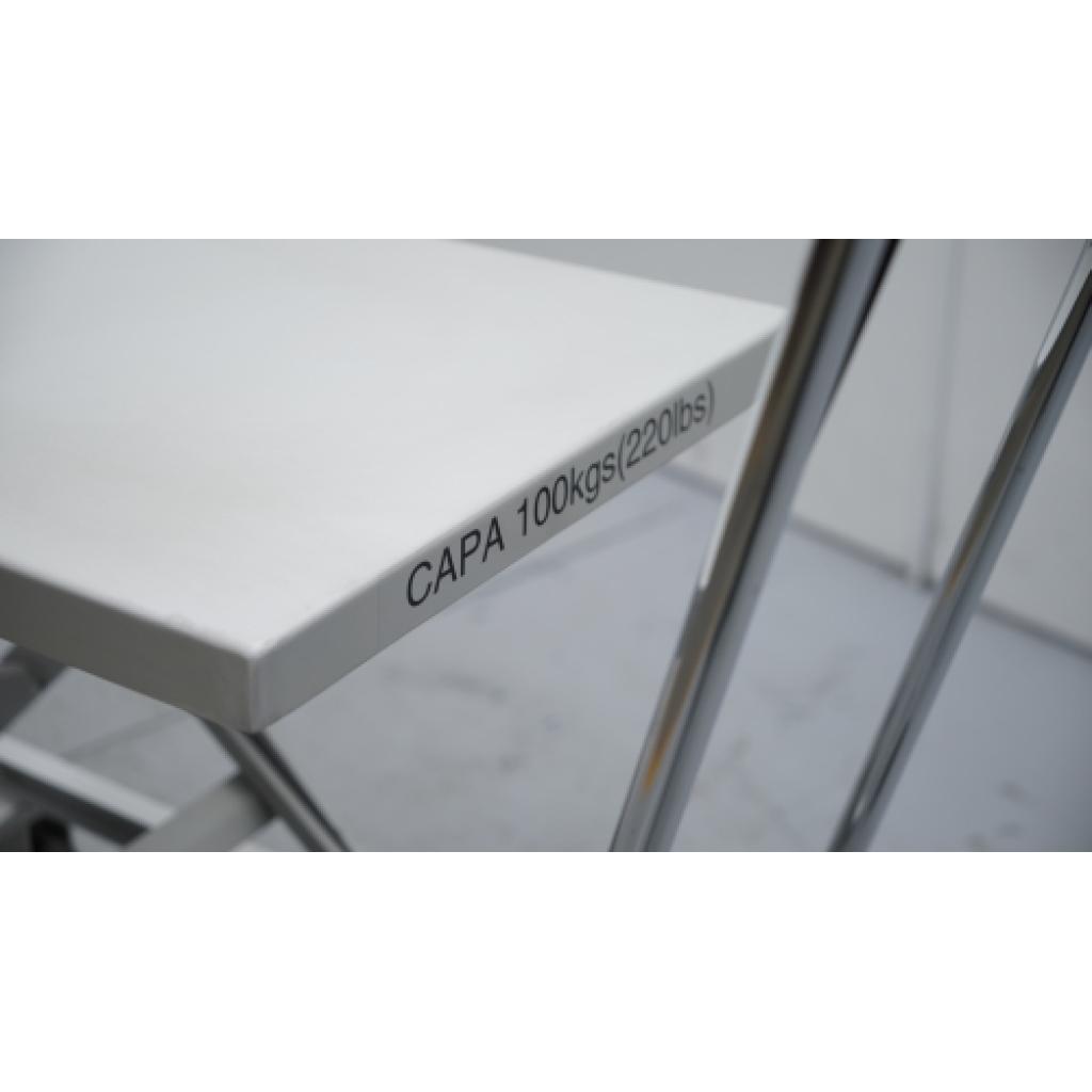 Mesa elevadora manual ALUMINIO 100 kg 4
