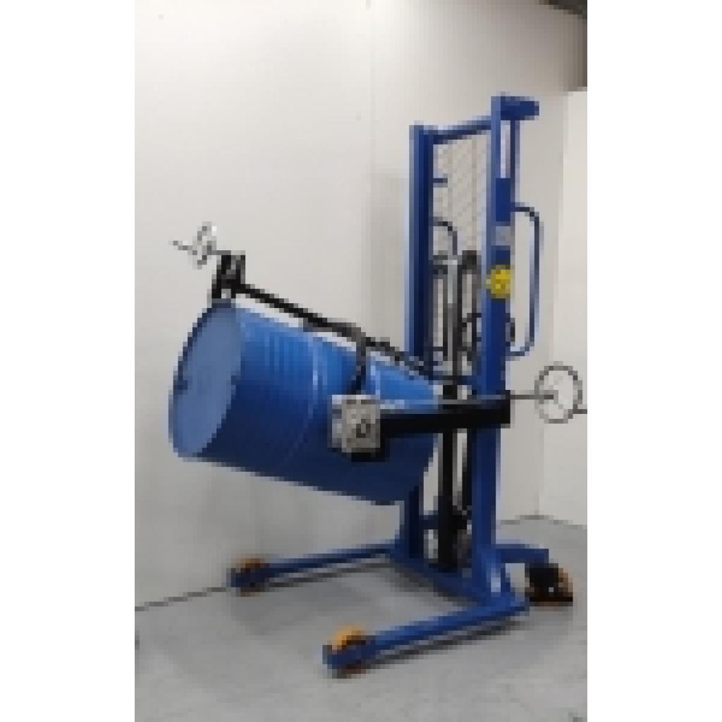 Apilador rotador de bidones con sistema de pesaje ATEX 2GD para Atmósferas Explosivas