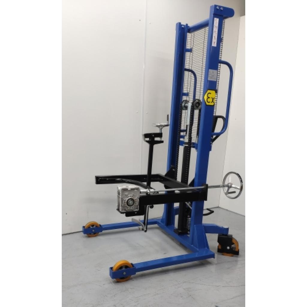 Apilador rotador de bidones con sistema de pesaje ATEX 2GD para Atmósferas Explosivas 3