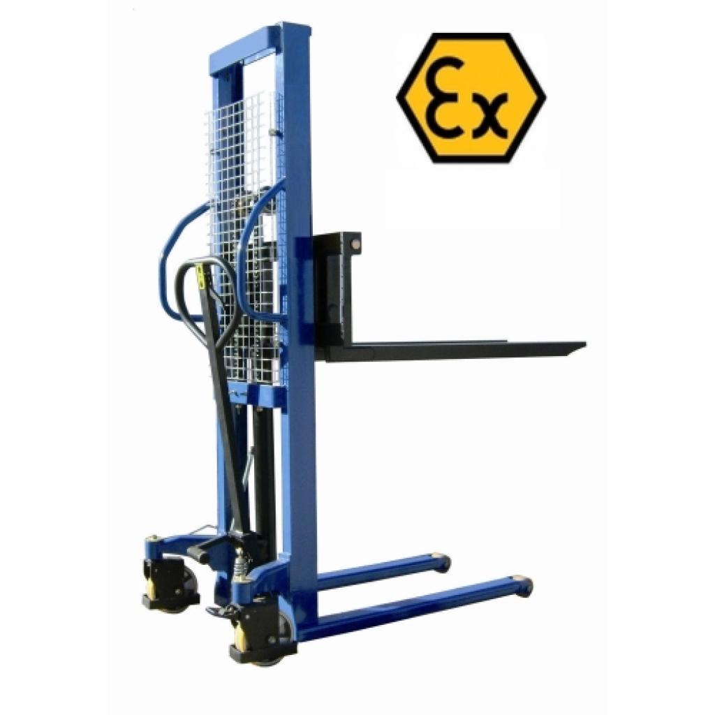 Apilador ATEX manual 1.000 Kg a 1.600 mm para Atmósferas Explosivas