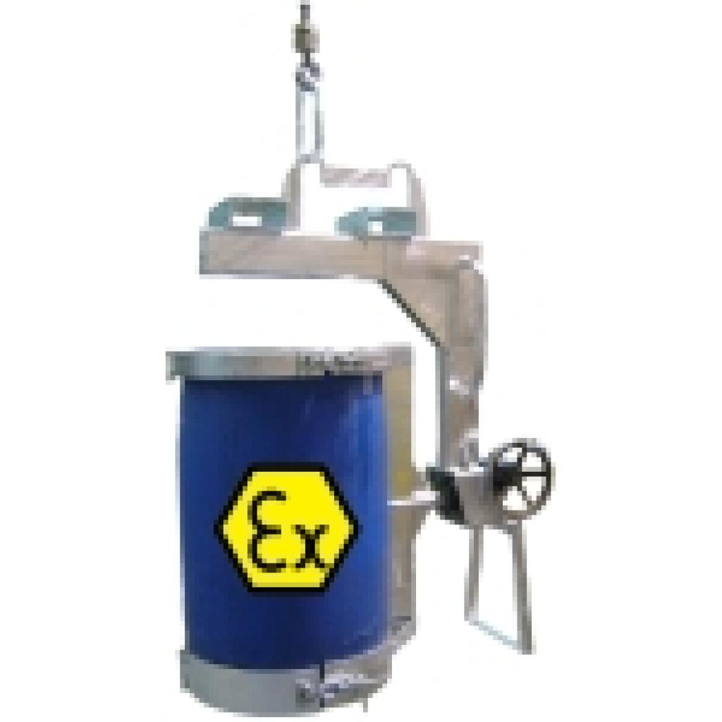 Implemento bidón para grúa ATEX para Atmósferas Explosivas