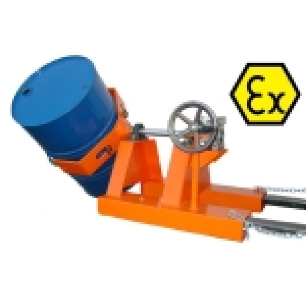 Implemento ATEX volteo 1 bidón 360° lateral para Atmósferas Explosivas