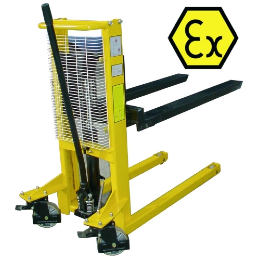 Apilador ATEX manual 500 Kg a 1.000 mm para Atmósferas Explosivas