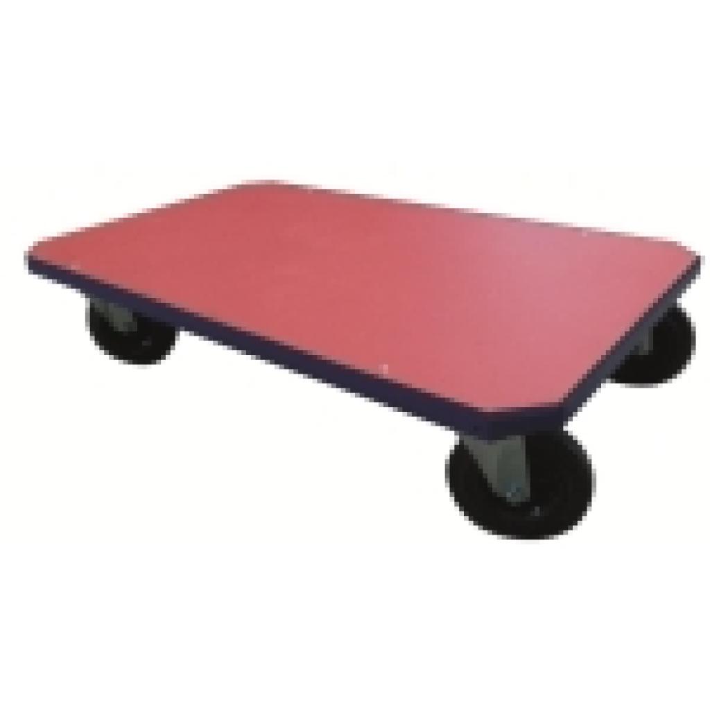 Base con ruedas 1.210 x 710. Ruedas de goma maciza