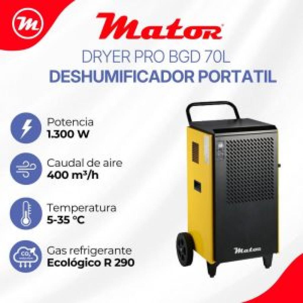 Dryer Pro BGD1702-X01-70L día – deshumidificador con bomba de condensados 3