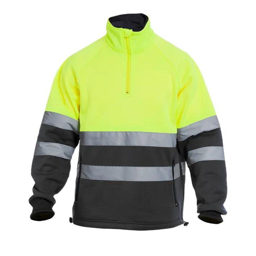 SUDADERA DE ALTA VISIBILIDAD COMBINADA CON CREMALLERA CHILL HV 11