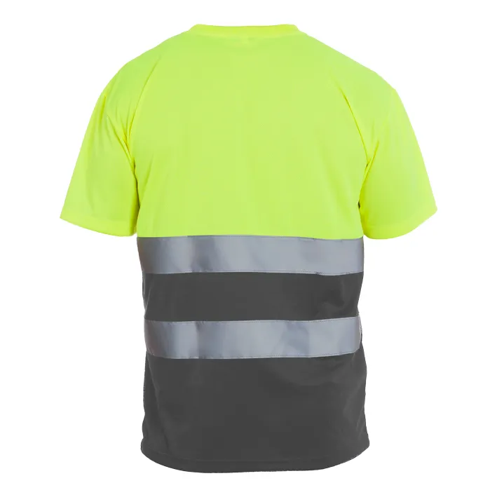 Camiseta de manga corta de alta visibilidad combinada HILL HV 9