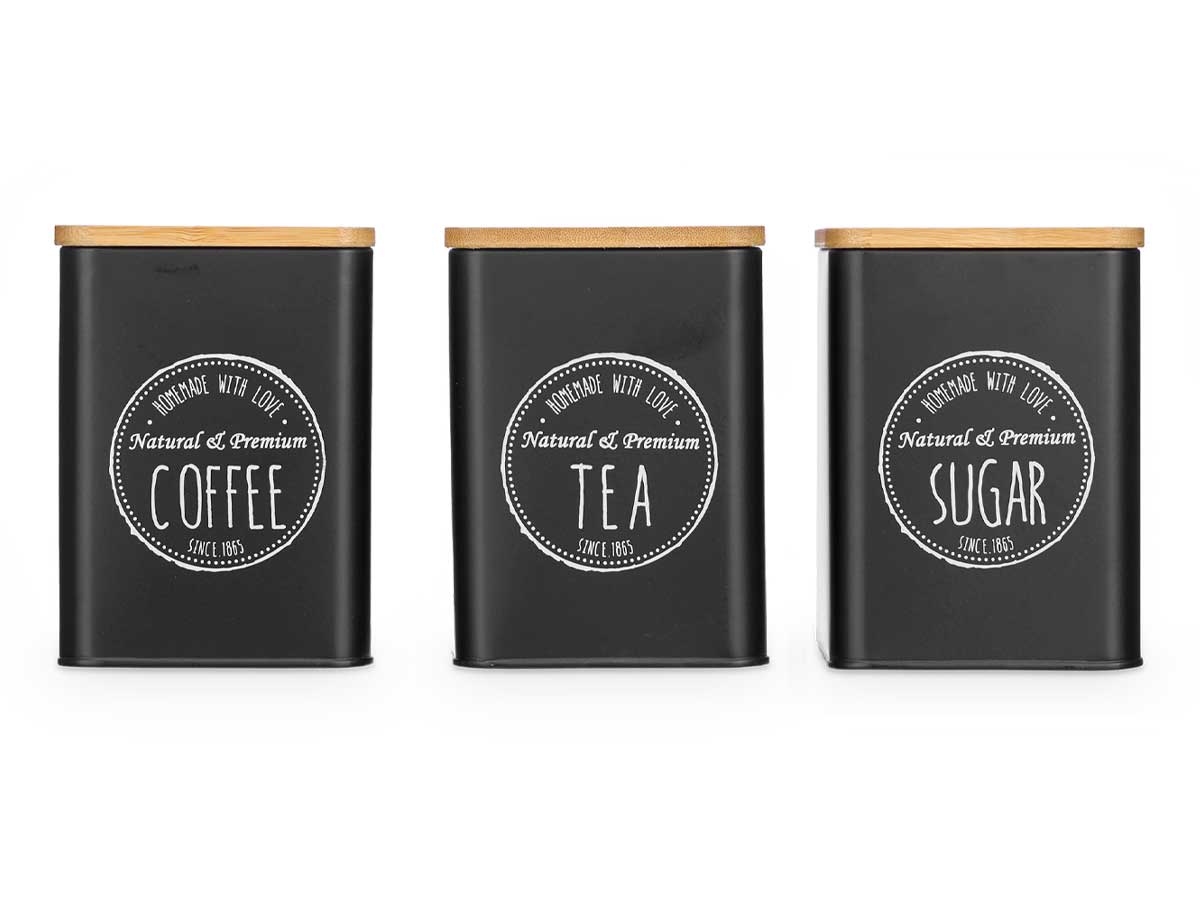 Tarro tapa bambu modelo tea negro 10x10x13.5cm 2
