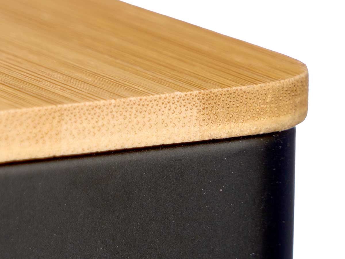 Tarro tapa bambu modelo caffe negro 10x10x13.5cm 3