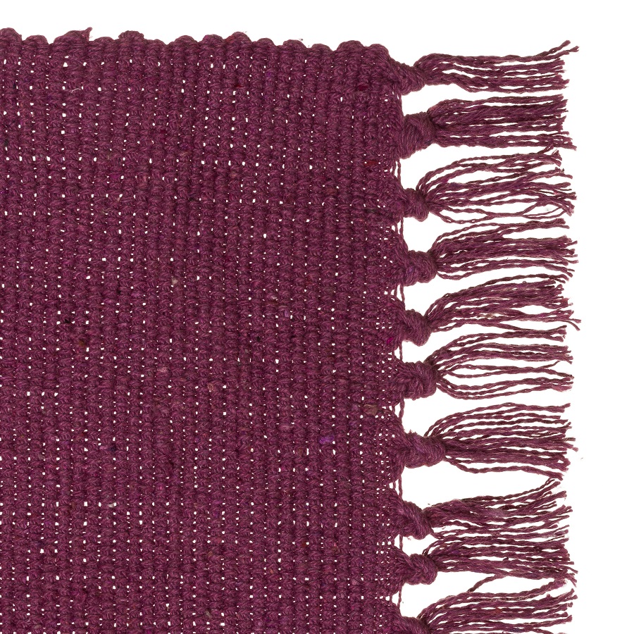 ALFOMBRA ALGODON 50X80CM MORADA 2