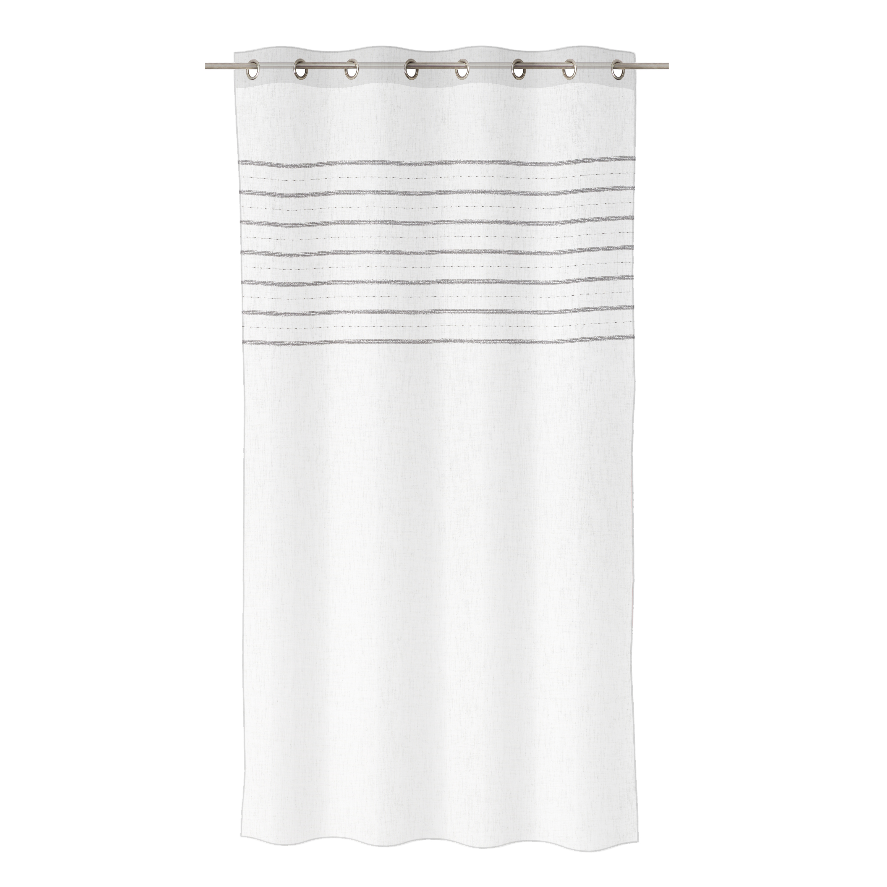 CORTINA FAUX LINEN RAYAS MARK 140X260CM