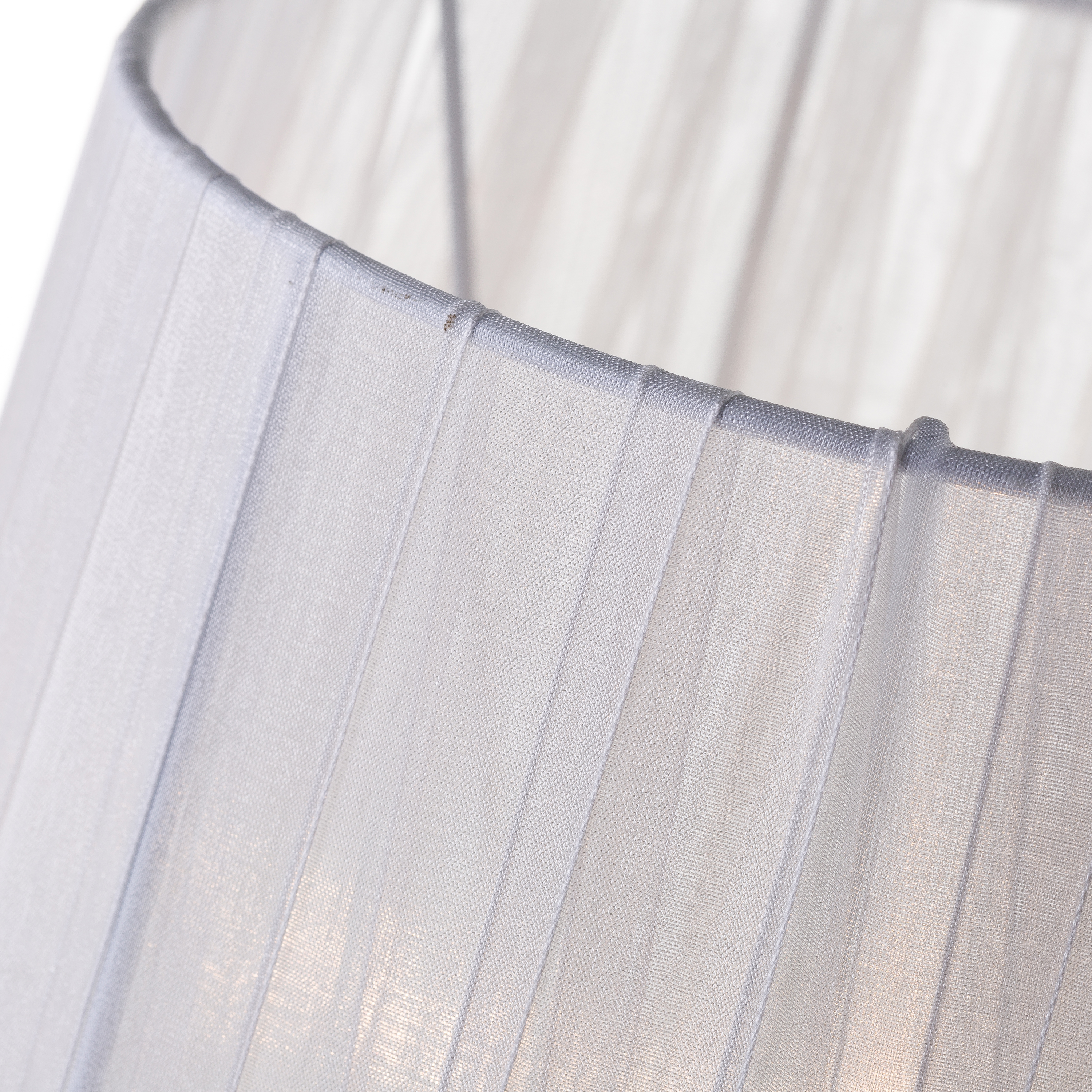 LAMPARA METAL -CRISTAL BLANCO 23X23X44CM 3