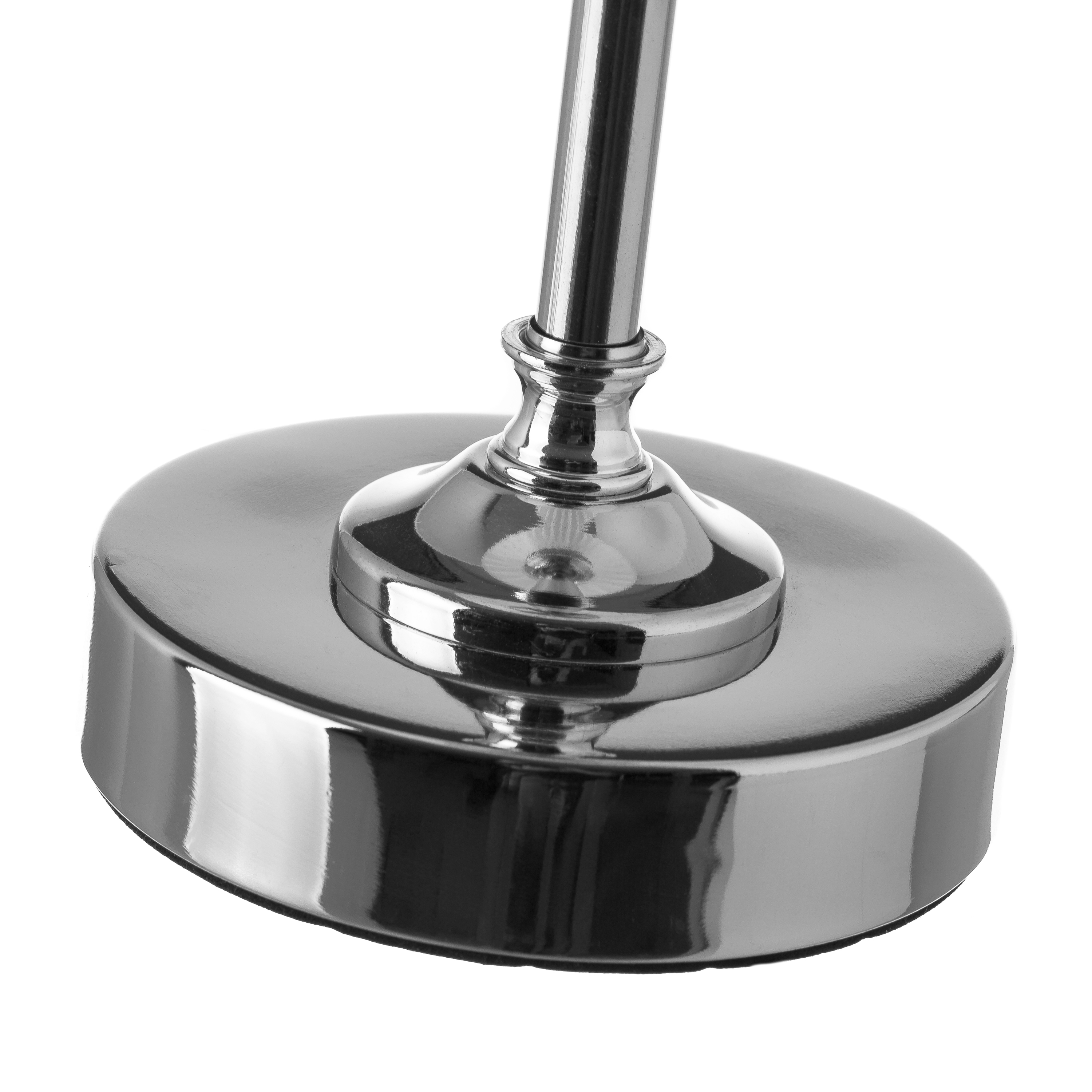 LAMPARA METAL -CRISTAL BLANCO 23X23X44CM 4