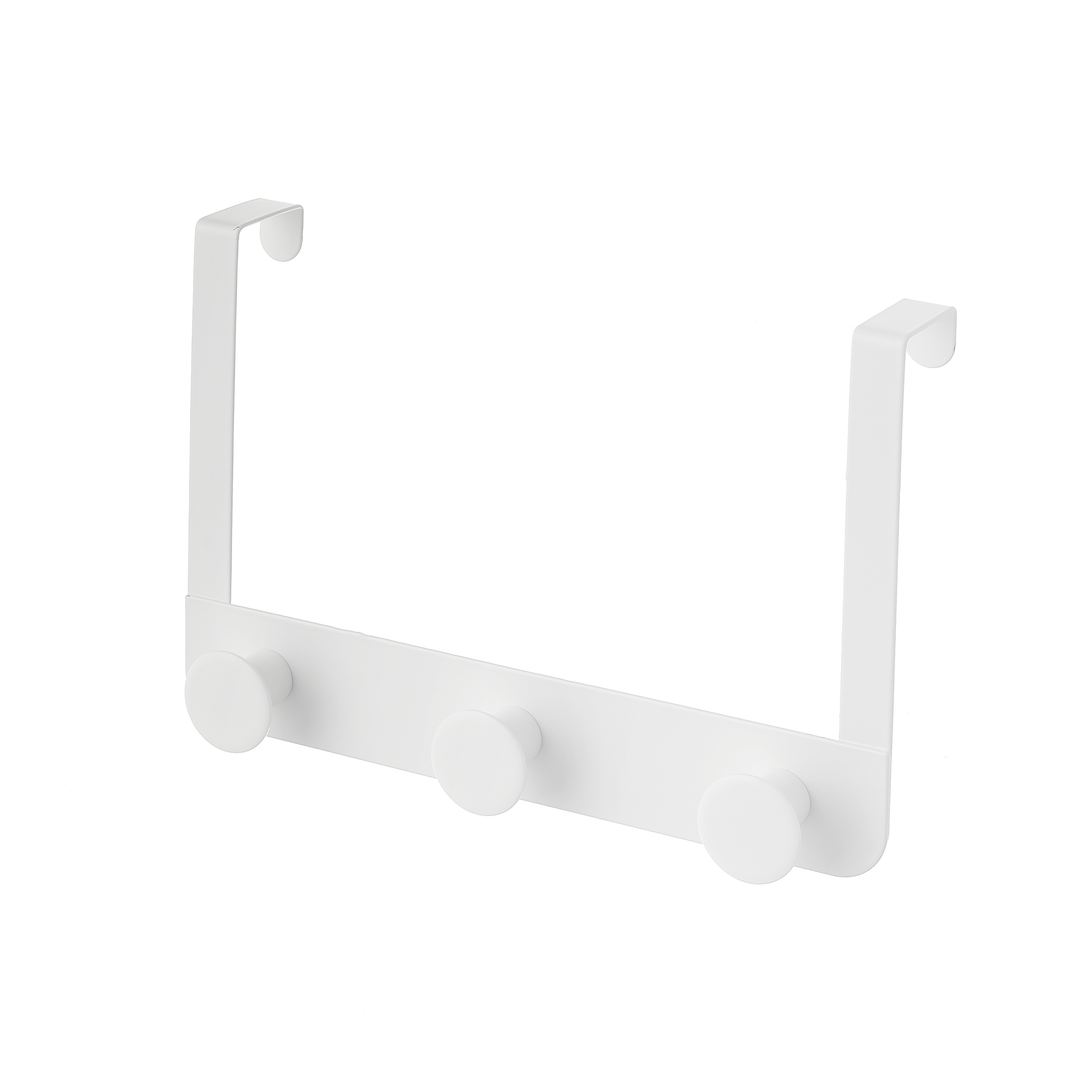 PERCHA 3 GANCHOS METAL-ABS BLANCO 30 X 8,50 X 20 C