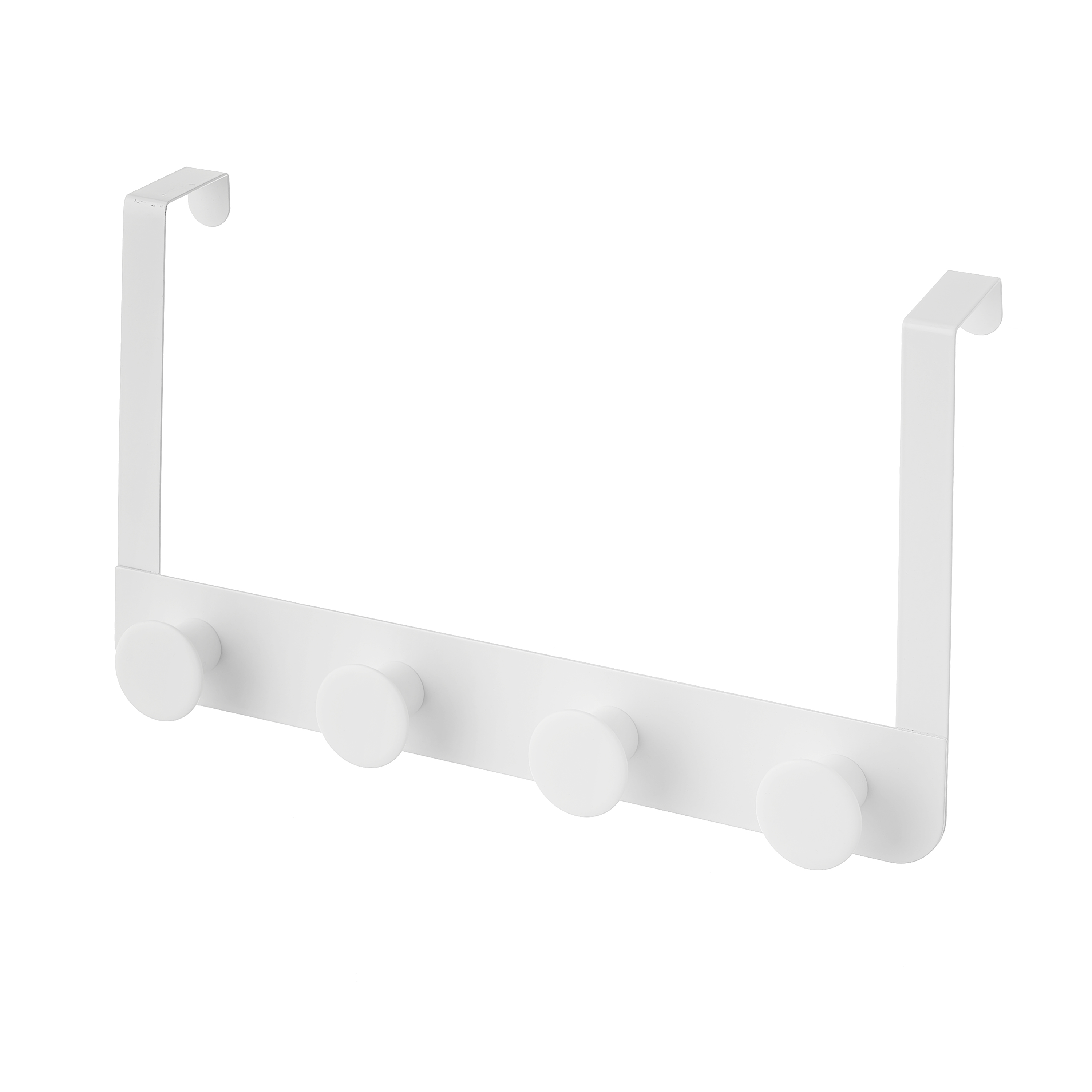 PERCHA 4 GANCHOS METAL-ABS BLANCO 35 X 8,50 X 20 C
