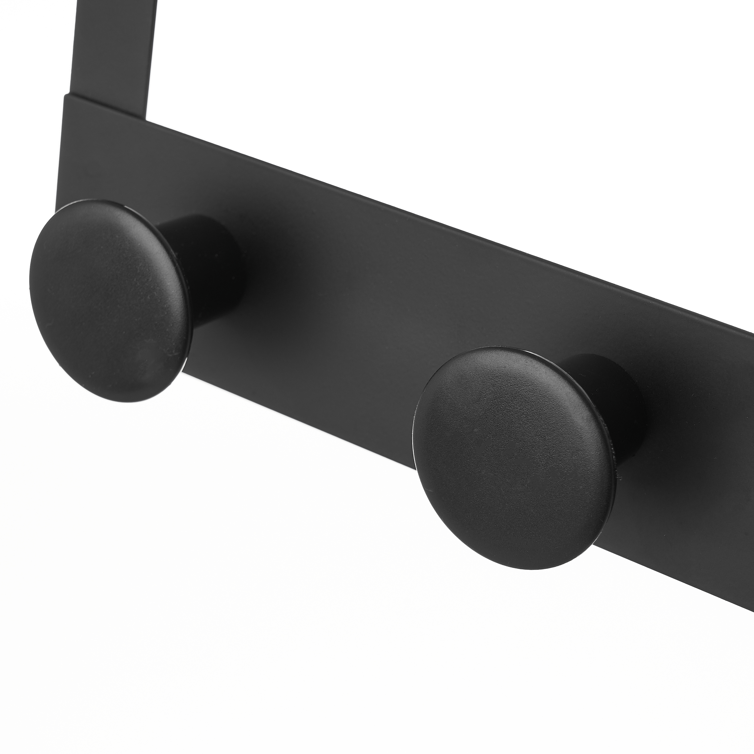 PERCHA 3 GANCHOS METAL-ABS NEGRO 30 X 8,50 X 20 CM 3