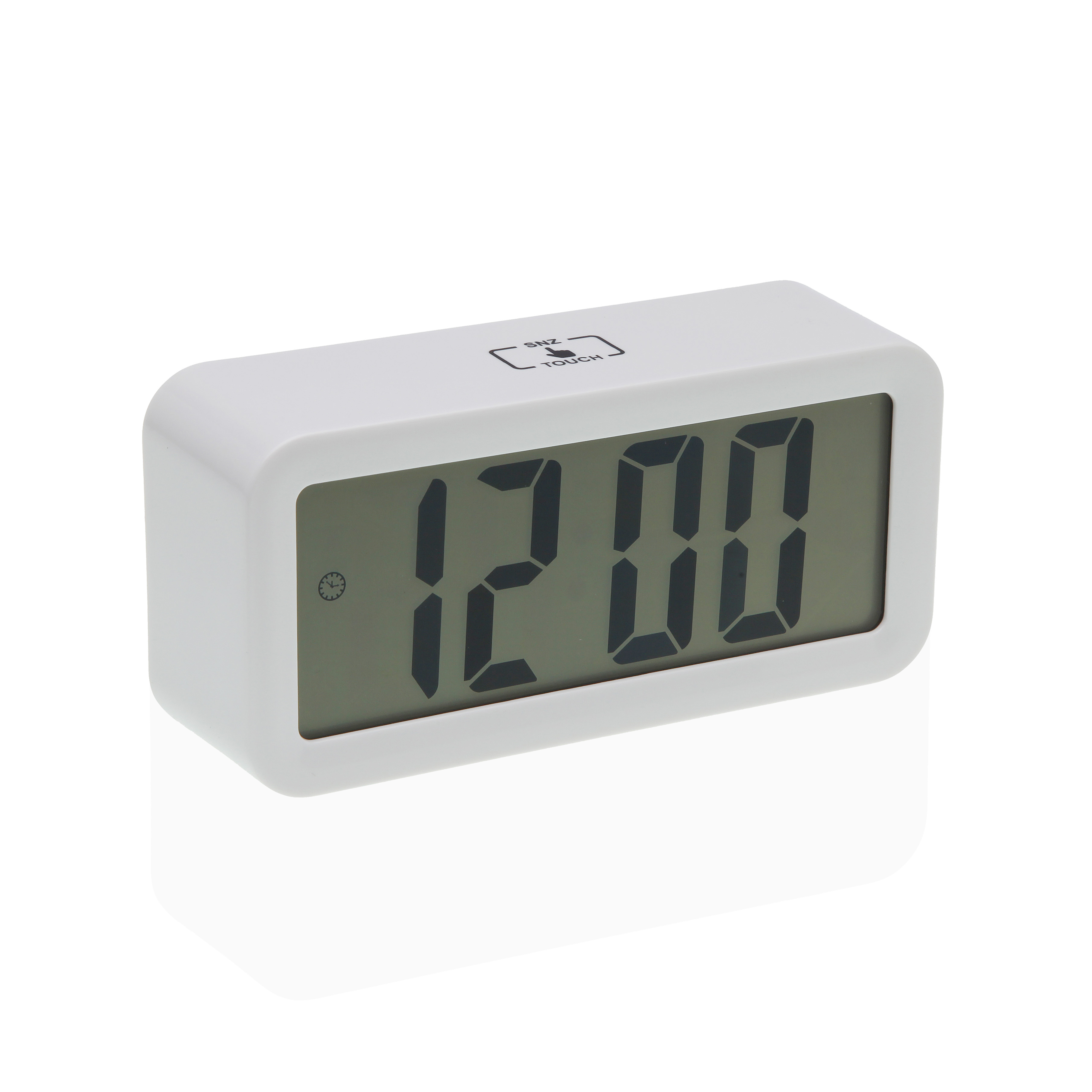 RELOJ DESPERTADOR BLANCO 13,5X3,9X6,5CM