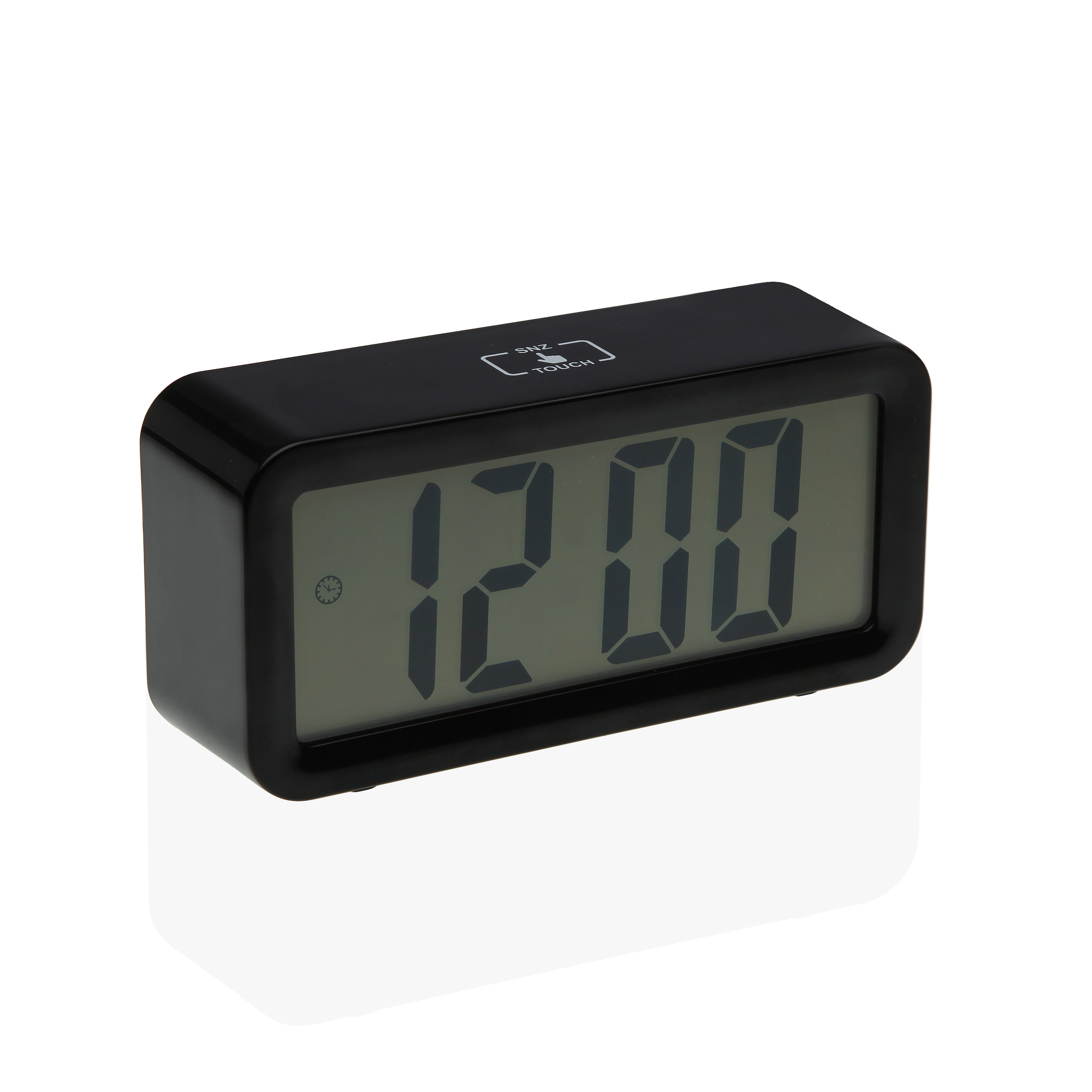 RELOJ DESPERTADOR NEGRO 13,5X3,9X6,5CM