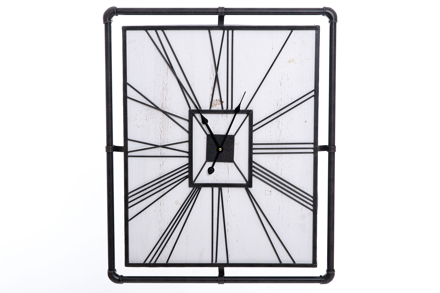RELOJ PARED METAL /MDF 59X5X70CM