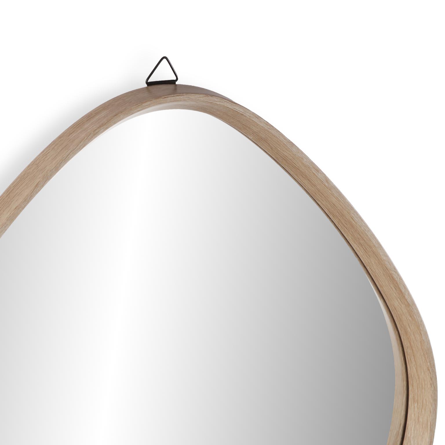 ESPEJO DE PARED MARRÓN CLARO 52CM 3