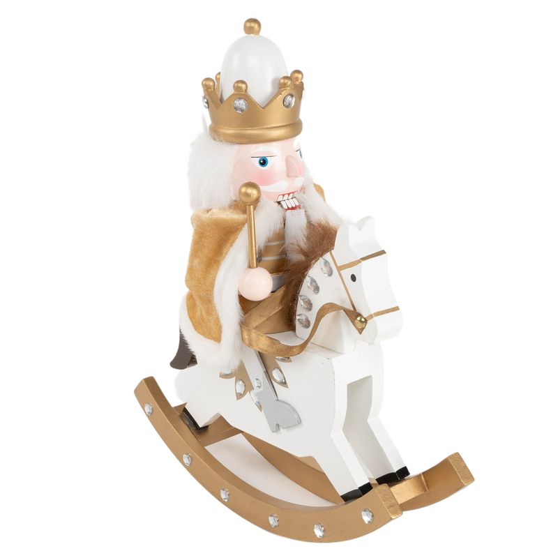 FIGURA SOLDADITO CABALLO ORO 6.5 x 23.5 x 28cm
