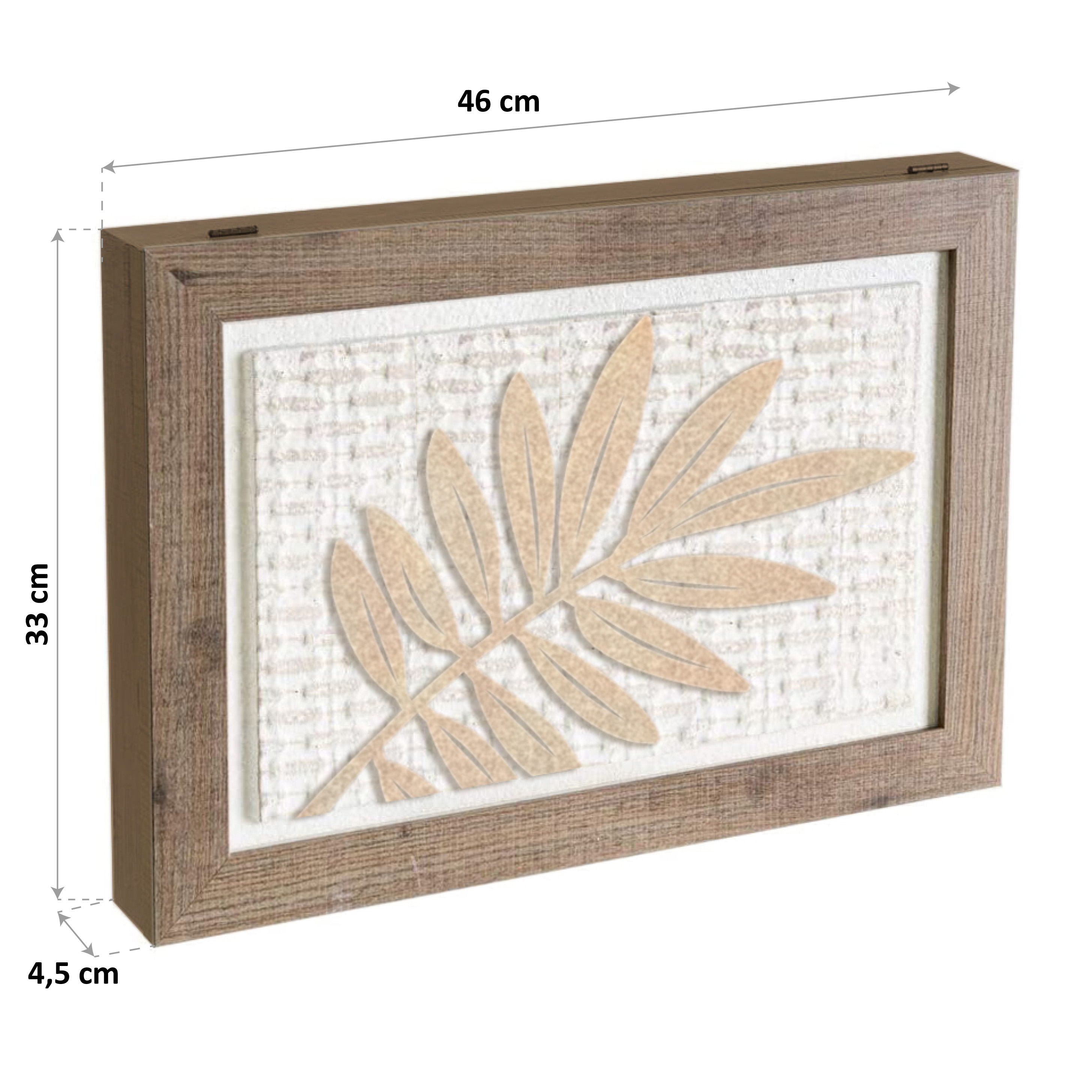 CUBRECONTADOR RAMA MADERA 46X33X5CM