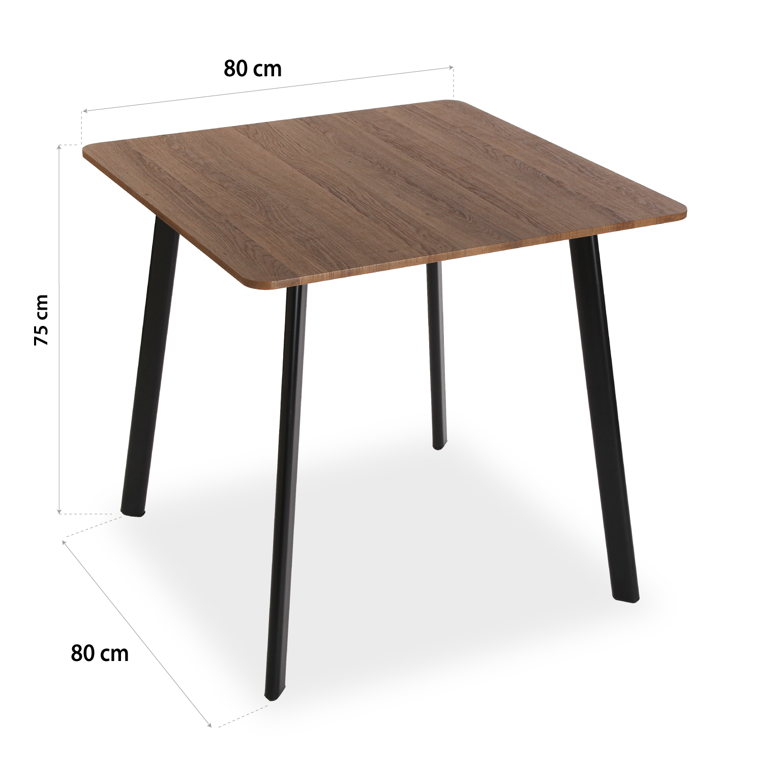 MESA MADERA KLAUDIA 80*80CM 6