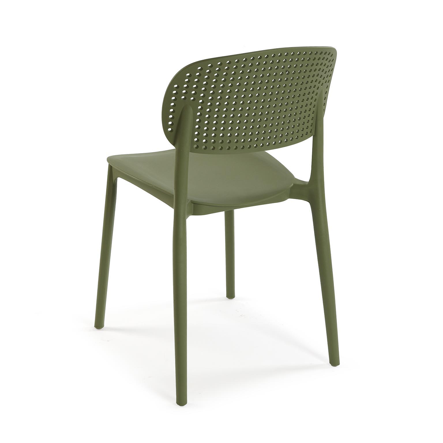 SILLA DE COMEDOR CAQUI APILABLE 48X41.5X80CM 2