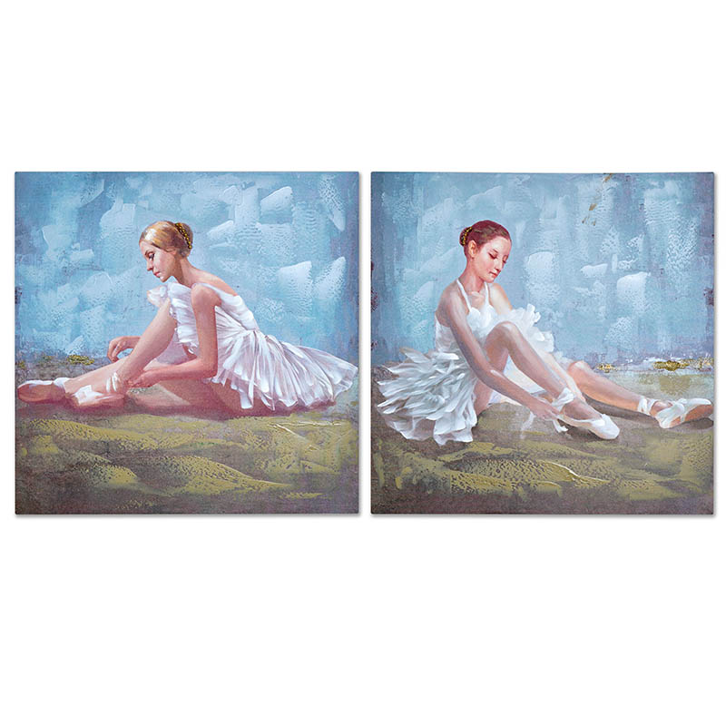 OLEO 60X60CM BAILARINA SENTADA TUTU BLANCO