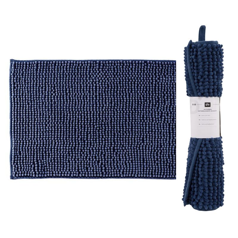 ALFOMBRA 40X60 ANTIDESLIZANTE AZUL