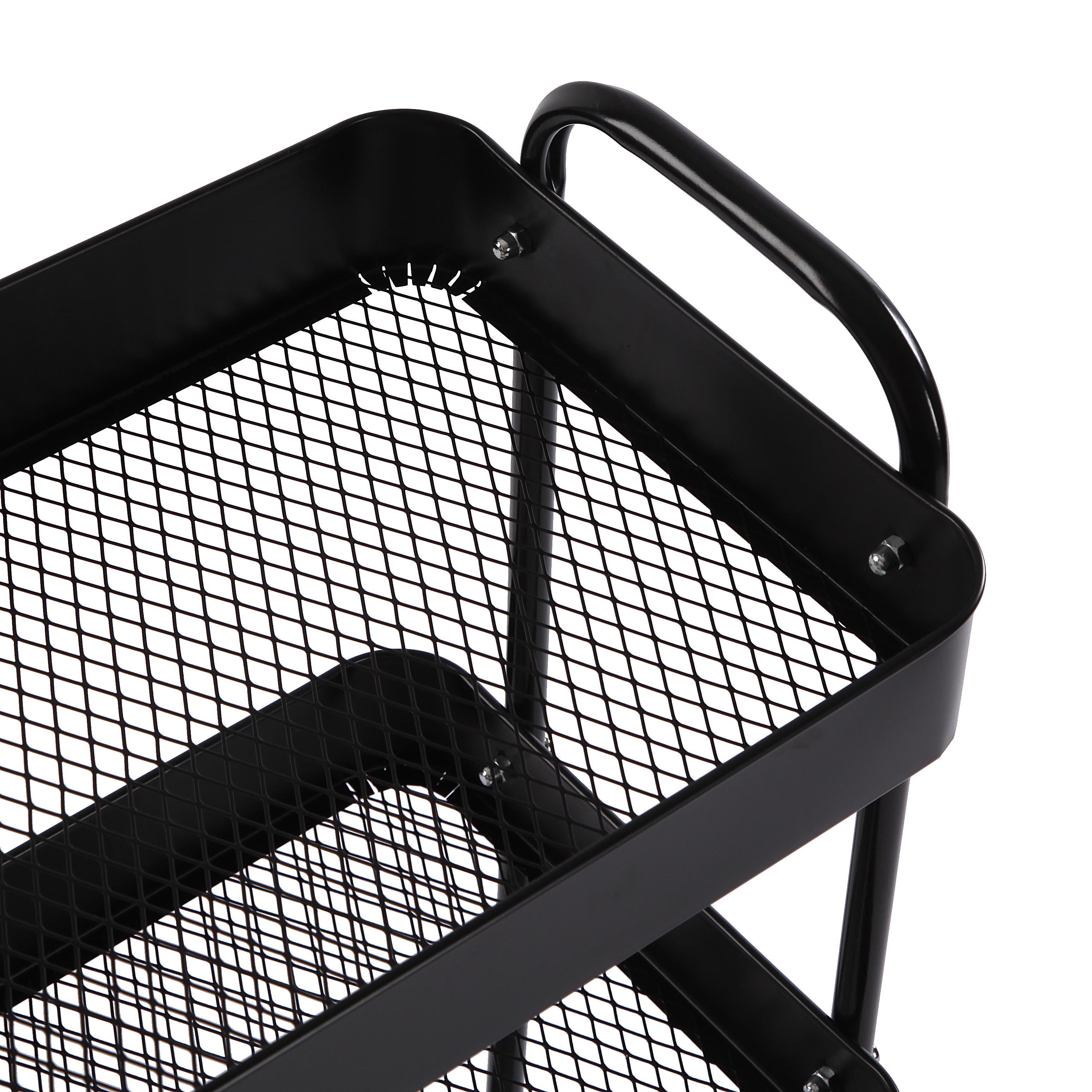 CARRO 3 BLADAS NEGRO 46X30X76CM 4